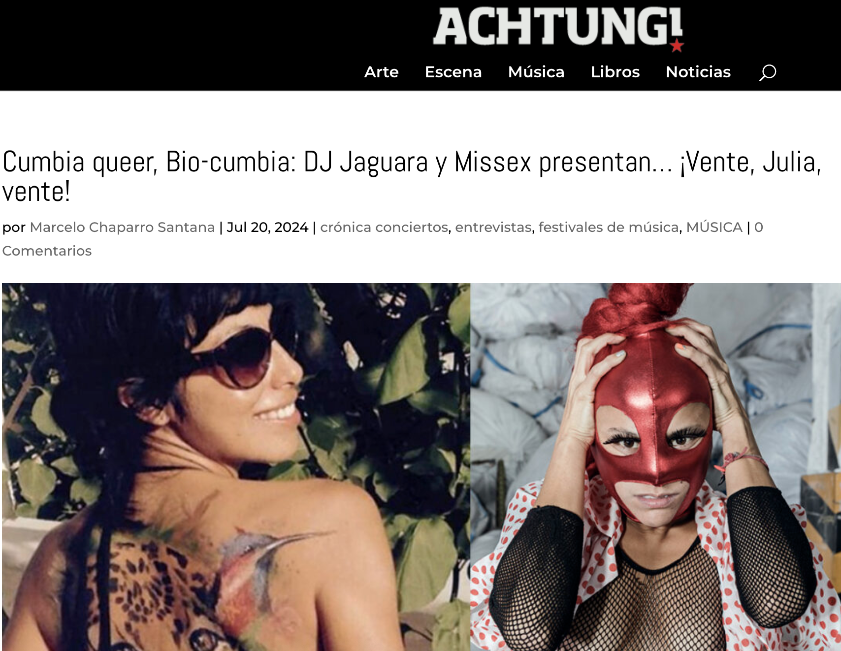 Missex y Dj Jaguara entrevista en Achtung!